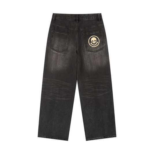 Expired Goods Men Vintage Wash Heavyweight Denim Jeans